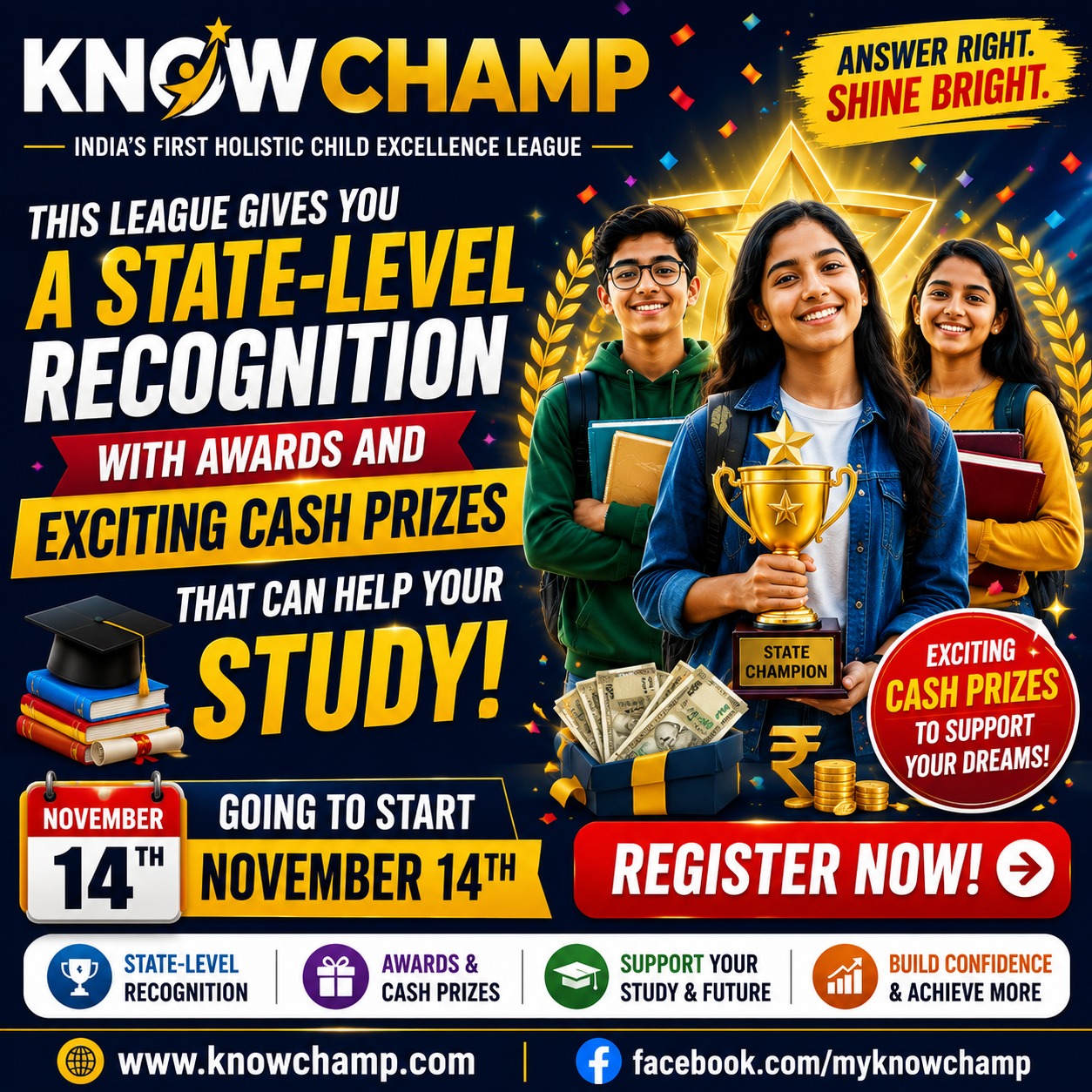 KnowChamp awards and certificates